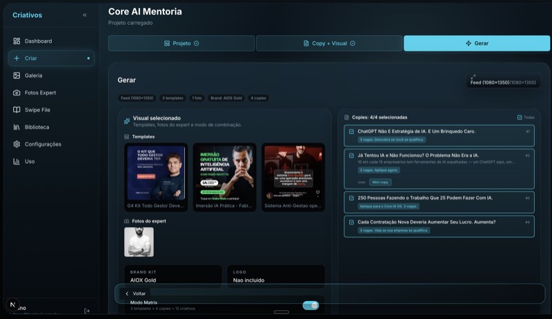Gerador de Criativos com IA