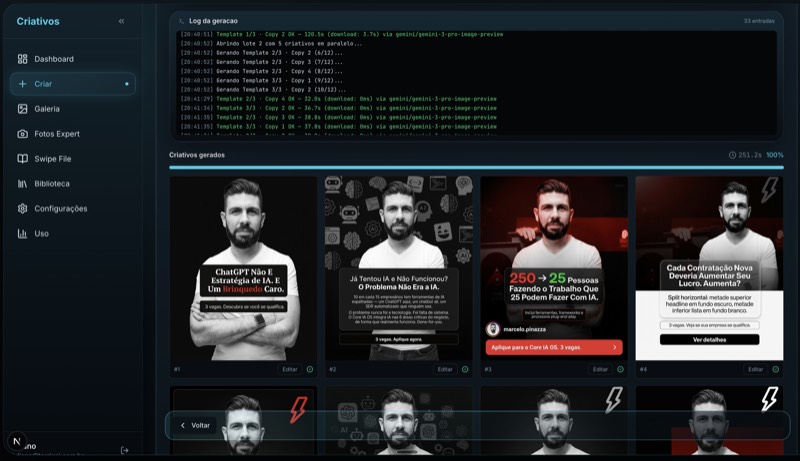 Gerador de Criativos com IA