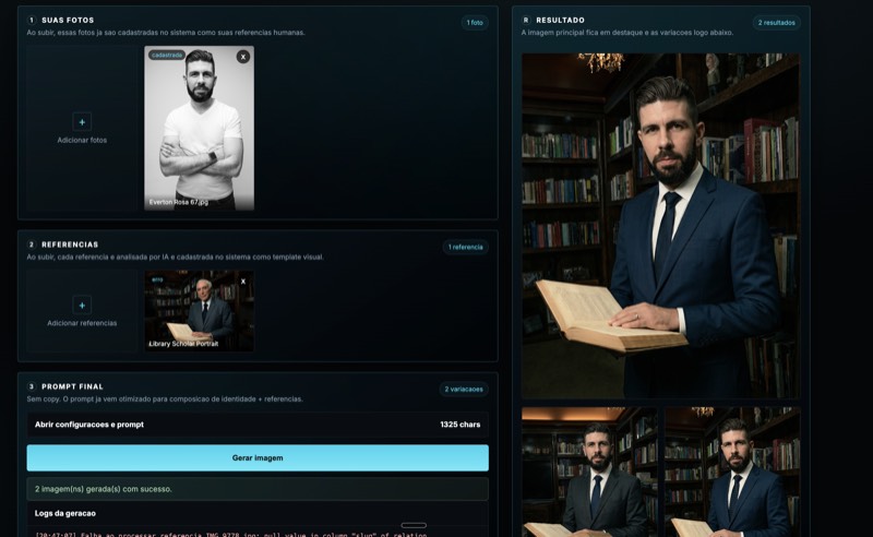 Gerador de Imagens Profissionais